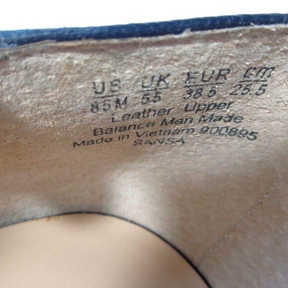 Franco Sarto SANSA Black Leather Pointed-toe Loafers Women's Shoes Size‎ 8.5M - Picture 4 of 7